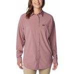 Columbia Boundless Trek Layering Kadın Uzun Kollu Gömlek - XS - Kırmızı