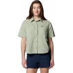 Columbia Brea Falls Woven Kadın Kısa Kollu Gömlek - XS - Safari