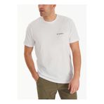 Columbia CS0282 CSC M BASIC SM LOGO BRUSHED Beyaz Erkek O Yaka Normal Kalıp T-Shirt