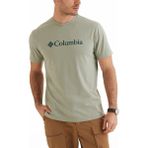 Columbia Cs0287 Csc M Basic Big Logo Brushed Ss Tee Erkek T-Shirt - Haki
