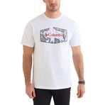 Columbia Cs0377 Csc M Roam Hex Graphıc Ss Tee Erkek Beyaz T-shirt