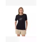 Columbia CS0490 Csc W Splattered SS Tee Siyah Kadın Yuvarlak Yaka Tişört