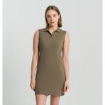 Columbia Csc Basic Polo Sleeveless Dress Kadın Sıfır Kol Elbise - Çağla Yeşili - 2XL