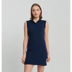 Columbia Csc Basic Polo Sleeveless Dress Kadın Sıfır Kol Elbise - Lacivert A - 2XL