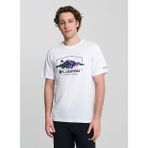 Columbia CSC Brush Wit Nature Beyaz Erkek Kısa Kollu T-Shirt