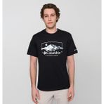 Columbia Csc Brush Wit Nature Erkek Kısa Kollu T-Shirt - XL - Siyah