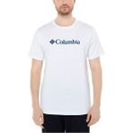 Columbia Csc M Basic Big Logo Brushed SS Tee Tişört Beyaz Renk Erkekler İçin Rahat Tasarım