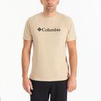 Columbia CSC M Basic Logo Brushed Erkek Kısa Kollu T-Shirt Deve Tüyü 3XL
