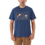 Columbia Csc M Peaked Sunscape Ss Tee Erkek Kısa Kollu Tişört CS0398 - Mavi