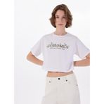Columbia CSC Outback Crittters Crop Kısa Kollu T-Shirt, L, 9210091100, Beyaz, Kadın