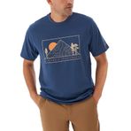 Columbia CSC Peaked Sunscape Dağ Mavisi Kısa Kollu Erkek T-shirt