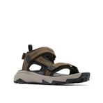 Columbia Erkek Peakfreak Rush Sandalet Lea Sport, Cordovan/Çakıl, 11