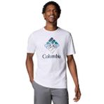 Columbia Heavenly Stacked Gem Erkek Beyaz Outdoor T-Shirt CS0413-100