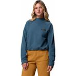 Columbia High Cascades Crop French Terry Kadın Sweatshirt - Mavi