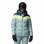 Columbia Kadın Abbott Peak Ii Yalıtımlı Ceket, Ezilmiş Mavi/Everblue/Citron Haze, S