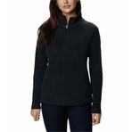 Columbia Kadın Glacial Iv 1/2 Zip Polar kazak,Schwarz,L