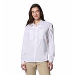 Columbia Kadın Silver Ridge Utility Uzun Kollu Gömlek, Beyaz, Small