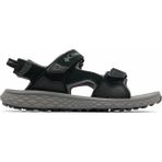 Columbia Konos Hiker 3 Strap Erkek Sandalet Süet Ve Sentetik Deri Üst Yüzeyle Konforlu - Siyah