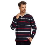 Columbıa Lacivert - Kırmızı Kapüşonlu Erkek Sweatshirt