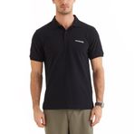Columbia M Cascade Range Solid Polo Erkek Outdoor Tişört (Siyah/S)