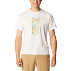 Columbia Mens Sun Trek Graphic Beyaz Kısa Kollu Erkek T-shirt