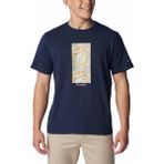 Columbia Mens Sun Trek Graphic Lacivert Kısa Kollu Erkek T-shirt
