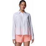 Columbia Pfg Castback Woven Kadın Uzun Kollu Gömlek - Beyaz