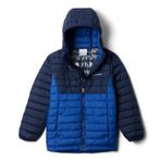 Columbia Powder Lite II Kapüşonlu Çocuk Mont Mavi XS