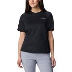 Columbia Summit Valley Siyah Kısa Kollu Kadın T-shirt