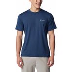 Columbia Tech Trail Crew Neck II Erkek Tişört Lacivert S