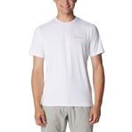 Columbia Tech Trail Erkek Beyaz Outdoor T-Shirt AO5545-100 Beyaz L