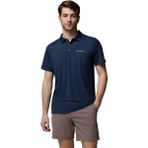 Columbia Tech Trail Utility Erkek Kısa Kollu Polo T-Shirt - Lacivert