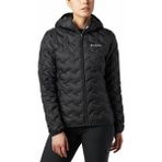 Columbia WK0260 Delta Ridge Down Hooded Jacket Siyah Kadın Mont
