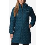 Columbia WK0294 Delta Ridge Long Down Jacket Koyu Yeşil Kadın Mont