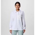 Columbia Women's Pfg Wild Cast™ Long Sleeve Shirt Kadın Uzun Kollu Gömlek FL9602 - XS - Beyaz