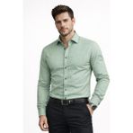 COLVİ'S MAN Erkek Slim Fit Oxford Hediye Kutulu Kolay Ütülenebilir Erkek Gömlek - Yeşil - Açık Yeşil - 3XL