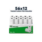 COLYAMBALAJ 56x12 Termal Pos Kağıdı - Pos Rulosu - Yazarkasa Pos Kağıdı