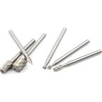 Combat Ahşap Spiral 6 Parça Inceltme Gravür Harf Yazı Yazma Uçları Ahşap Oyma Freze Gravür - 4.5cm - Gri