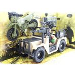 Combat Force Figür, Motor ve Jeep Kız Erkek Çocuk Oyuncak Eğitici Oyuncaklar