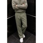 COMBİNE MİCHAİL Erkek Geniş Paça Bol Haki Baggy Pantolon