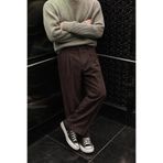 COMBİNE MİCHAİL Erkek Geniş Paça Bol Kahve Baggy Pantolon