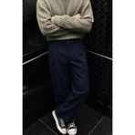 COMBİNE MİCHAİL Erkek Geniş Paça Bol Mavi Baggy Pantolon