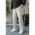 COMBİNE MİCHAİL Erkek Rahat Yazlık Gri Bol Keten Pantolon