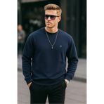 COMBİNE MİCHAİL Lacivert Renk Basic Bisiklet Yaka Relaxed Regular Erkek Sweatshirt