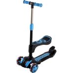 Combo 3-7 Yaş LED Işıklı 3 Tekerlek Oturaklı Yükseklik Ayarlı Katlanabilir Çocuk Scooter