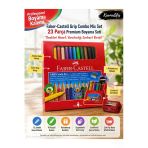 Combo Mix Set 23 Parça | Jumbo Boya Kalemi + Fineliner Keçeli Kalem Seti | Kalemtıraş Hediyeli