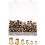 Comebuywide 500 Adet Perçin Somunu Kiti Metrik Dişli Perçin Somunu Çeşitleri M3 M4 M5 M6 M8 M10 (Yurt Dışından) - Threaded nut