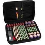 Comecase 142 Pil AA AAA C D 9 V Tacklife MBT01 Pil Test Cihazı Pil Saklama Kutusu
