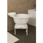 Comeket Plastik Curun Tabure Hamam Tası 3’lü Beyaz