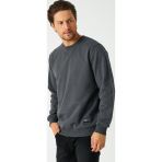 COMEOR Erkek Antrasit Basic Bisiklet Yaka Regular Fit Normal Kesim 2 İplik Sweatshirt